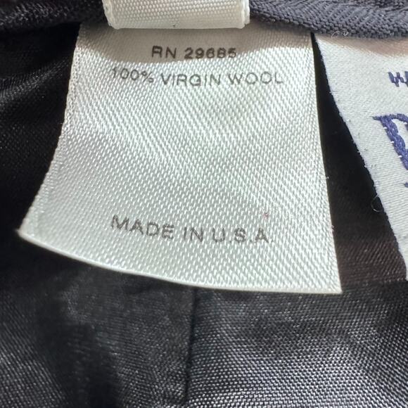 Pendleton Pants Womens 14 Gray Herringbone Tapered Trouser Fully Lined Career - Picture 16 of 16